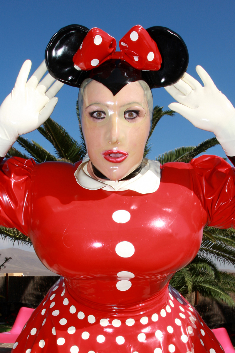 Latex Mask Minnie Mouse